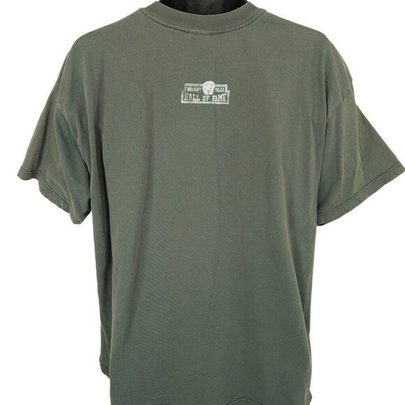 Vintage Green Bay Packers T Shirt Mens Szie 2XL Green 90s Hall Of Fame Champion - Picture 2 of 6